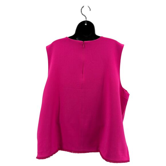 Victoria Beckham Flowy Tank Top WMNS 3X Pink Plus Size Sleeveless Back Zip Lined - Picture 4 of 9